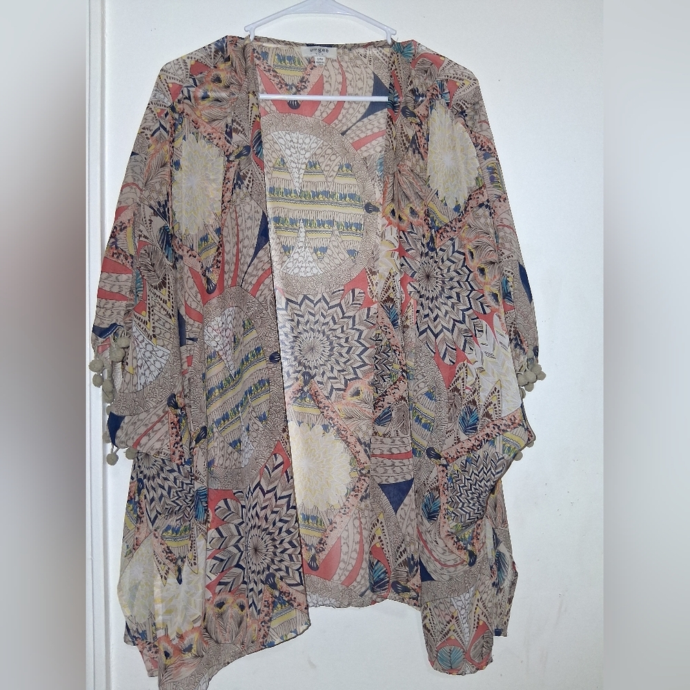 Umgee Multicolor Boho Kimono